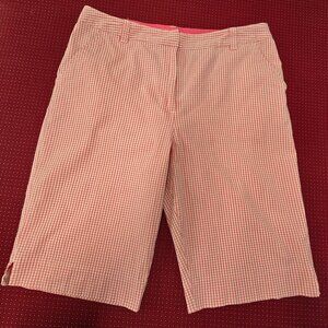 Kim Rogers pink gingham (checked) Bermuda shorts - SIZE 14